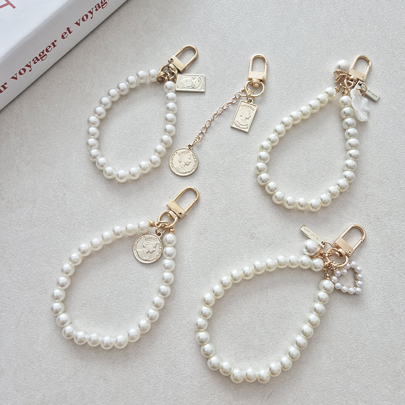 진주 키링 진주스트랩 핸드폰스트랩 키홀더