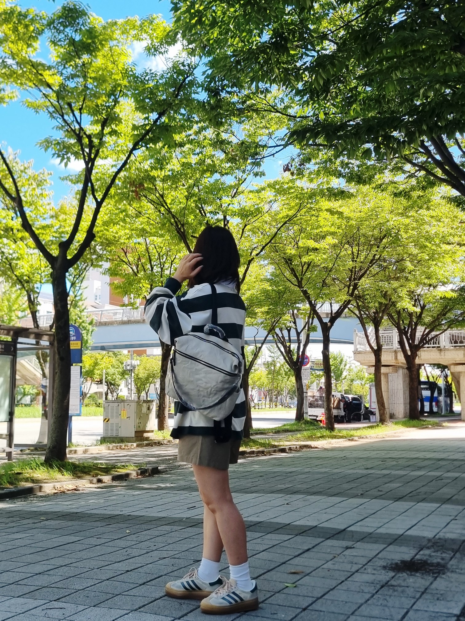 가죽 여자 여행 직장인 대학생 백팩 국내제작 - 상세 이미지 3