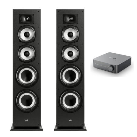 WiiM(윔) AMP + 폴크오디오 XT70 하이파이 네트워크 오디오