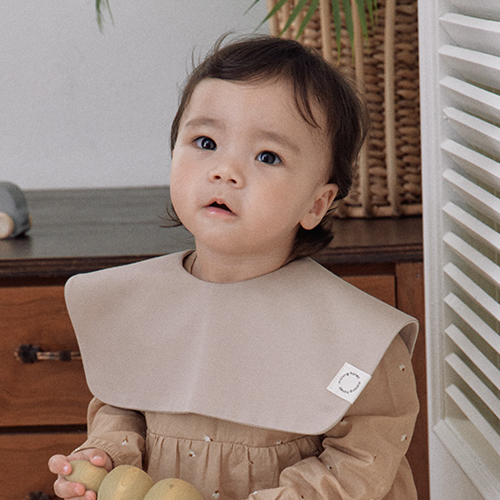 6+1 말랑하니 양면롤링 아기 턱받이 신생아 침받이 이유식