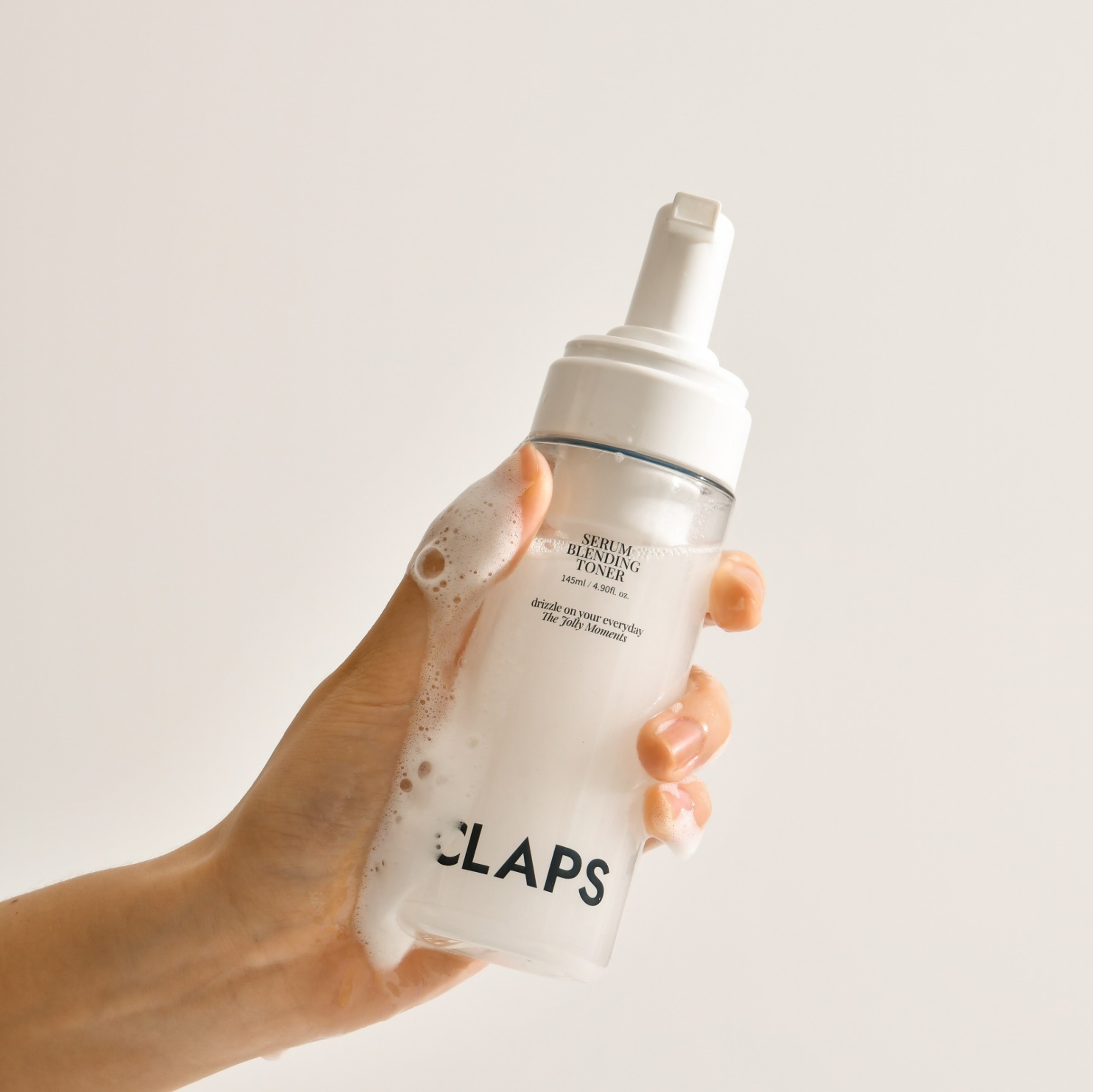 클랩스 속건조 결광 보습 세럼 블랜딩 버블 토너 145ml - 상세 이미지 5