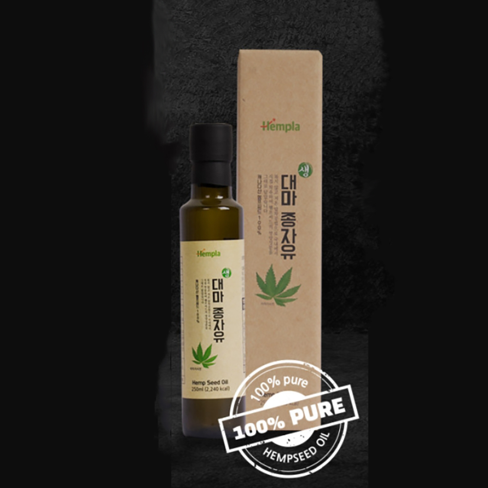 250ml 생대마종자유 캐나다산 햄프씨드오일 1병 냉압착 프리미엄 오일 - 상품 이미지
