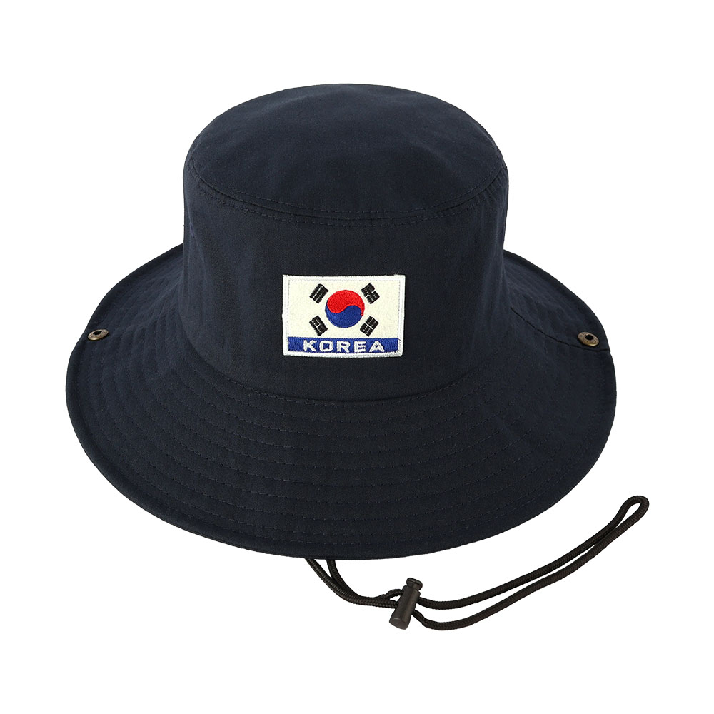 국내제작 대한민국 태극기 와이어 끈 버킷햇 KOREA 벙거지 모자 ROKA - 상세 이미지 4