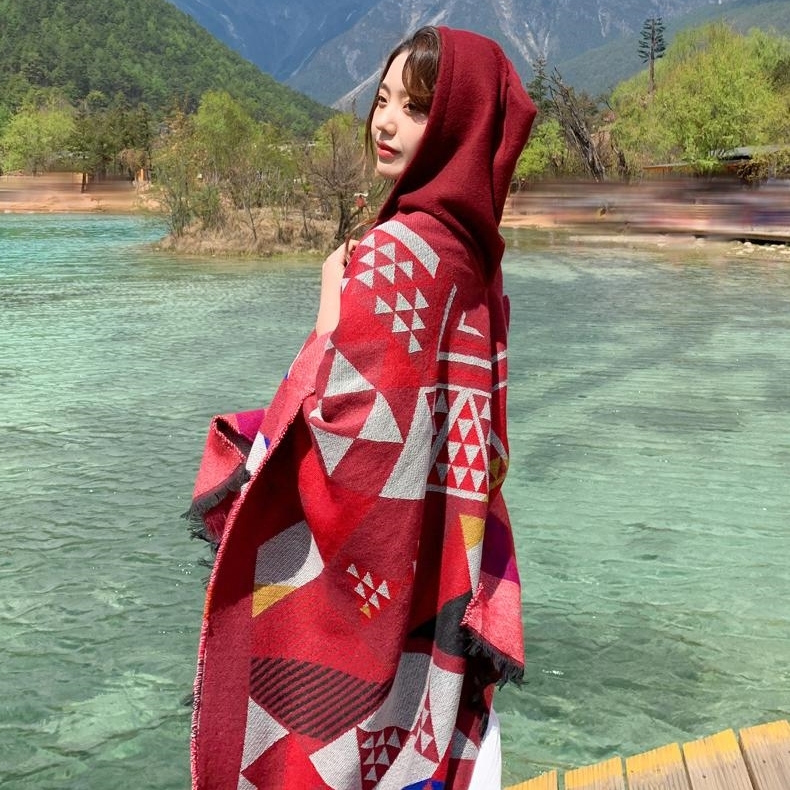 대형 망토담요 비행기 차량용 사무실 담요 무릎담요 - 상세 이미지 5
