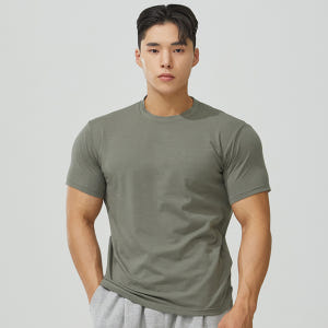 1+1 블랙몬스터핏 무지 모달 반팔 헬스복 트레이닝 운동복 짐웨어 착용 후기 | 사이즈/핏 총정리 - 상품 이미지 4
