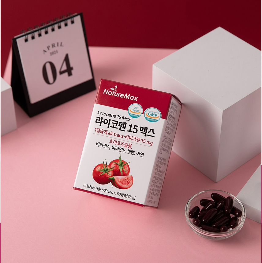 라이코펜 150mg 맥스 토마토추출물 항산화 셀렌 비타민 무기질 식물성캡슐 할랄 - 상세 이미지 5