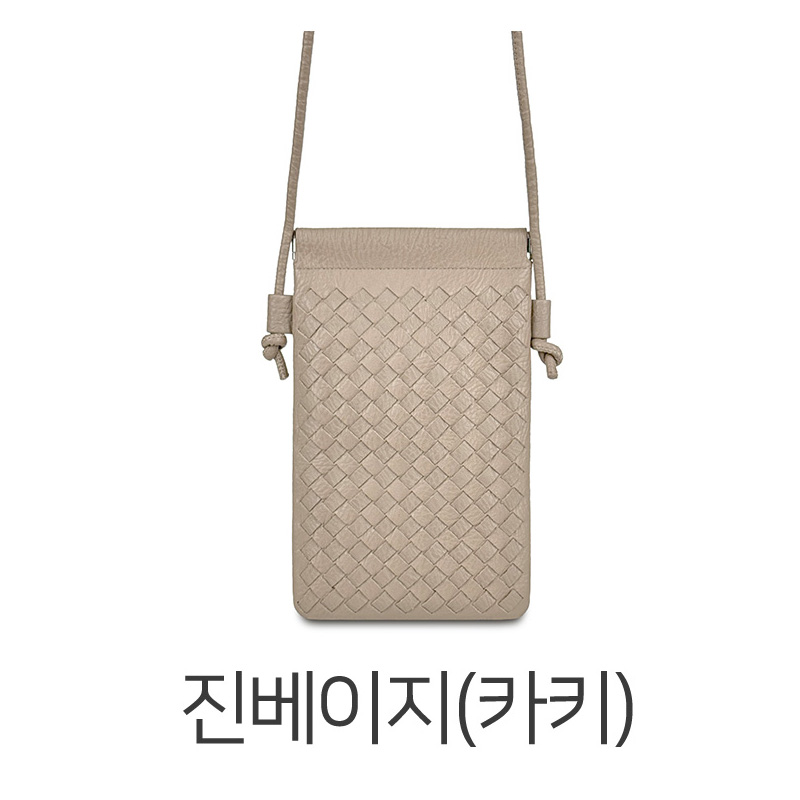 여자 핸드폰가방 위빙 패턴 격자무늬 귀여운 미니 크로스백 작은 스몰 크로스 가방 이미지 7