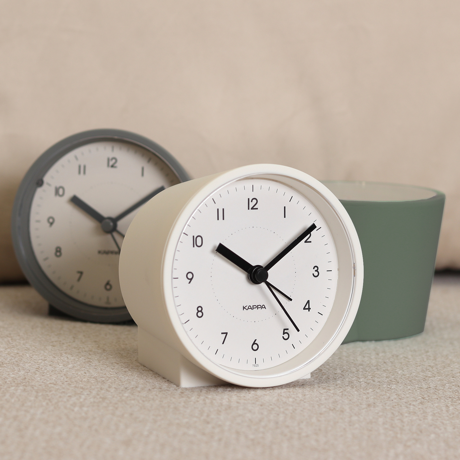 카파 심플 무소음 탁상시계 모던 인테리어 전자음 알람시계 T925