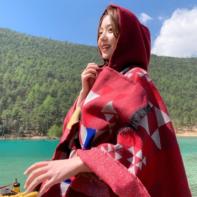 대형 망토담요 비행기 차량용 사무실 담요 무릎담요 이미지 6
