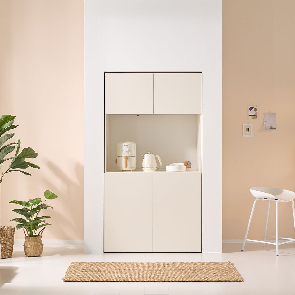 듀얼 900 수납장 빌트인 주방 렌지대 키큰장 전자레인지대