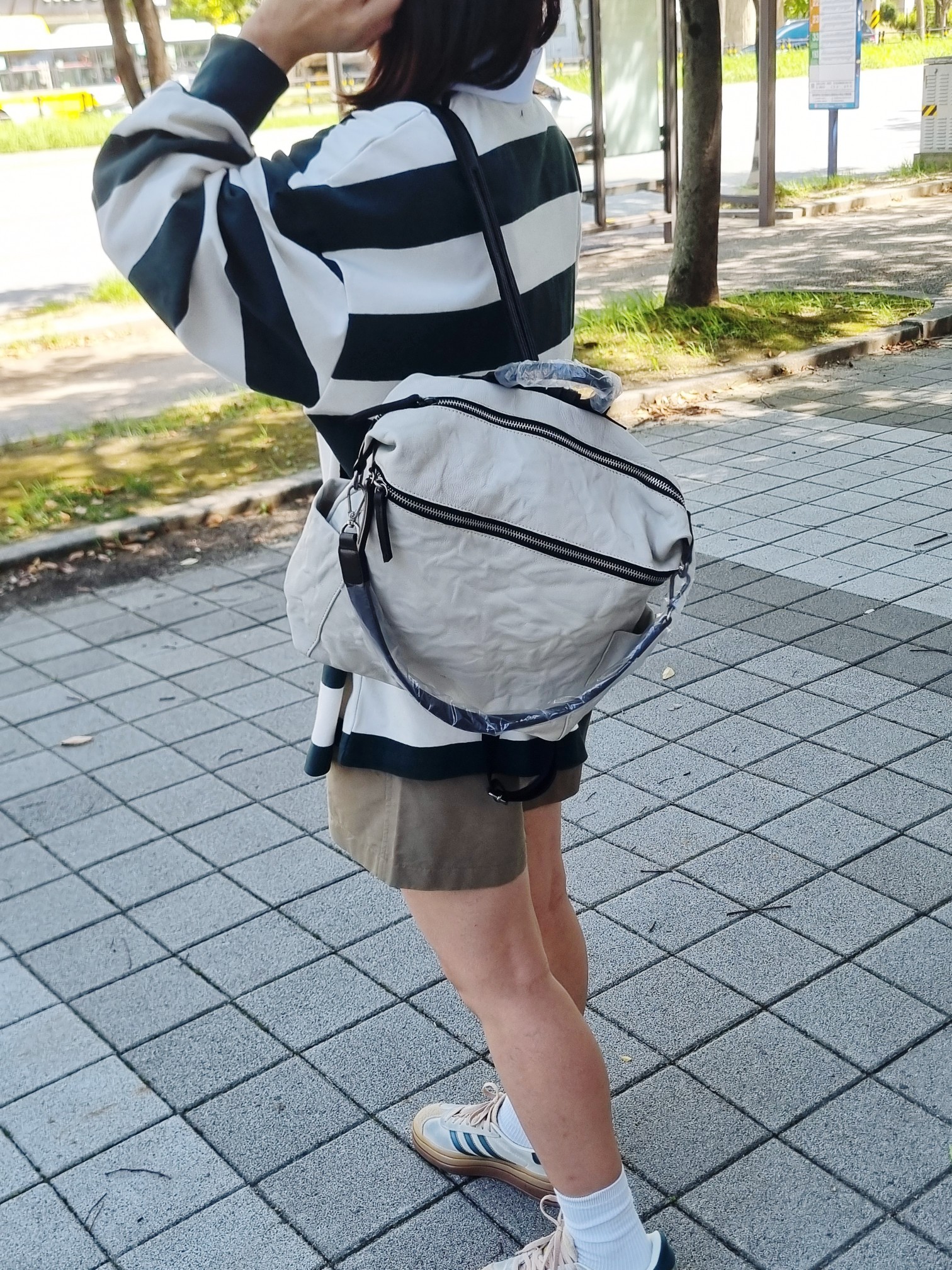 가죽 여자 여행 직장인 대학생 백팩 국내제작 - 상세 이미지 2