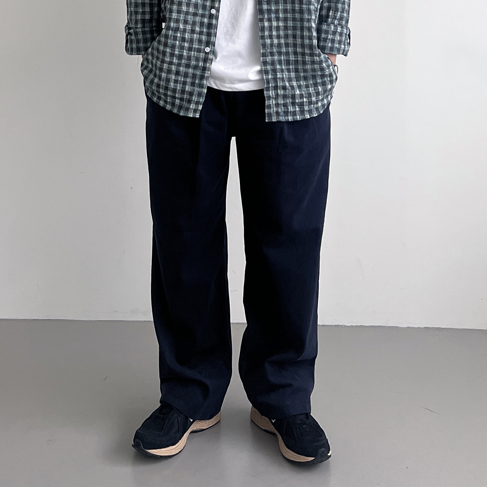 1+1 와이드치노팬츠 남자통바지 남자벌룬팬츠 - 상세 이미지 5