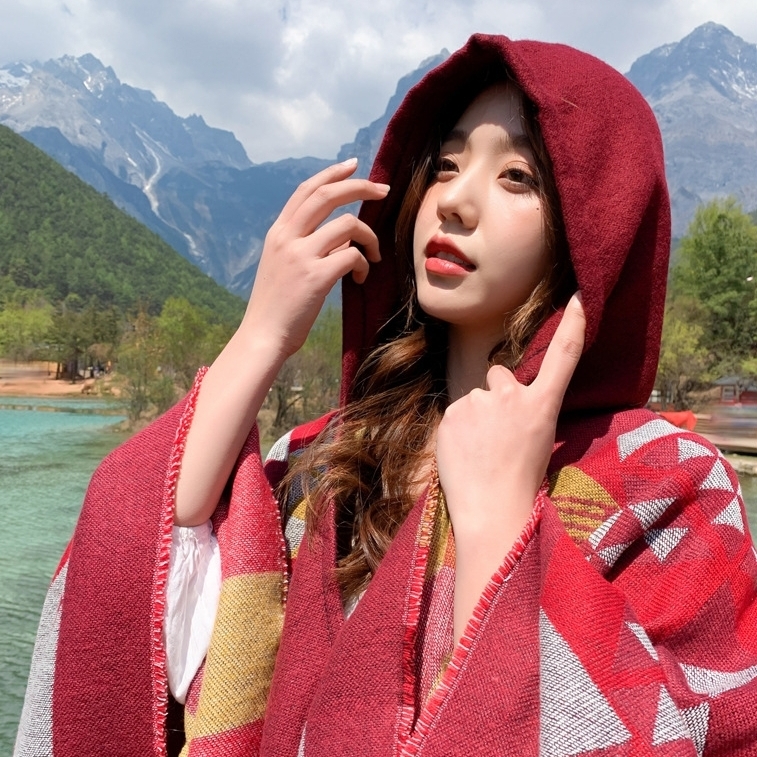 대형 망토담요 비행기 차량용 사무실 담요 무릎담요 - 상세 이미지 3