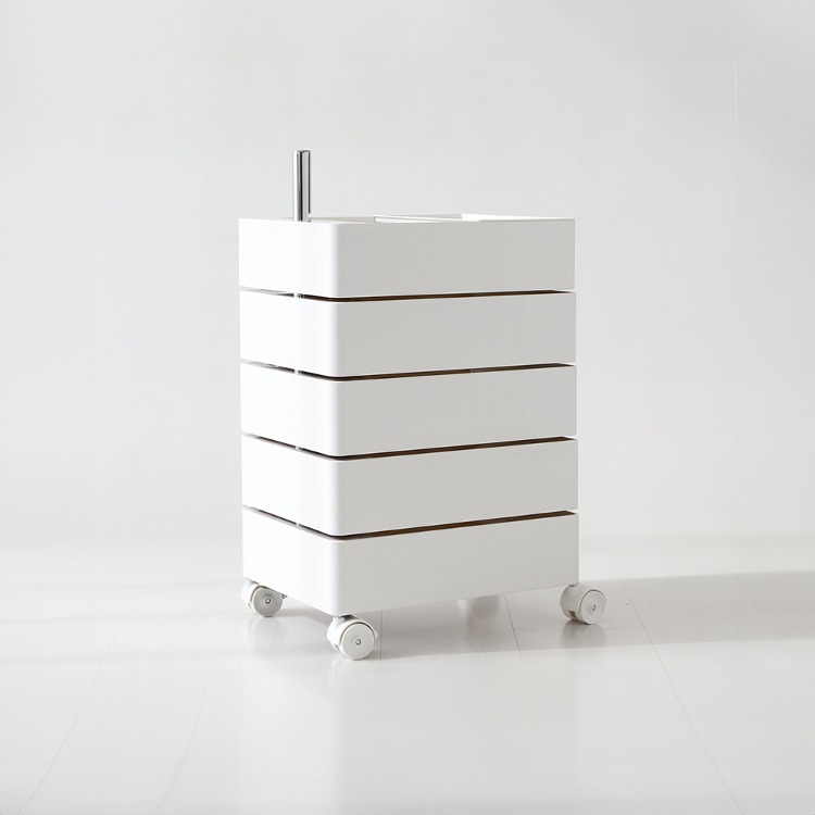 빙그리 회전서랍 트롤리 5단 화이트 1460.3771