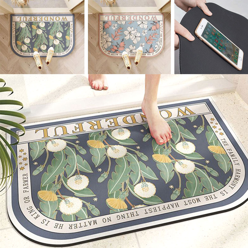 예쁜 규조토 발매트 현관 욕실 화장실 물기흡수 엔틱 발판