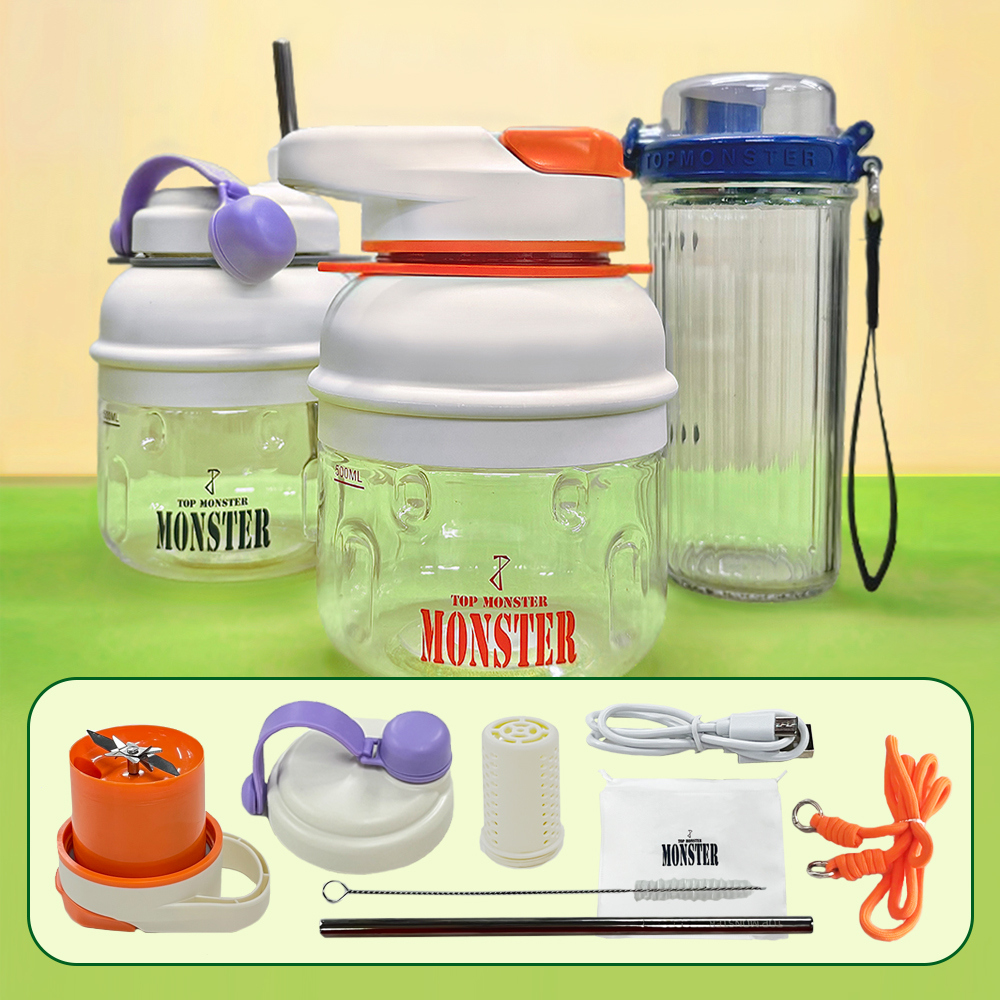 무료각인 휴대용 무선믹서기 핸드블렌드 400ml 800ml 2리터 텀블러 보틀 물병 이미지 7
