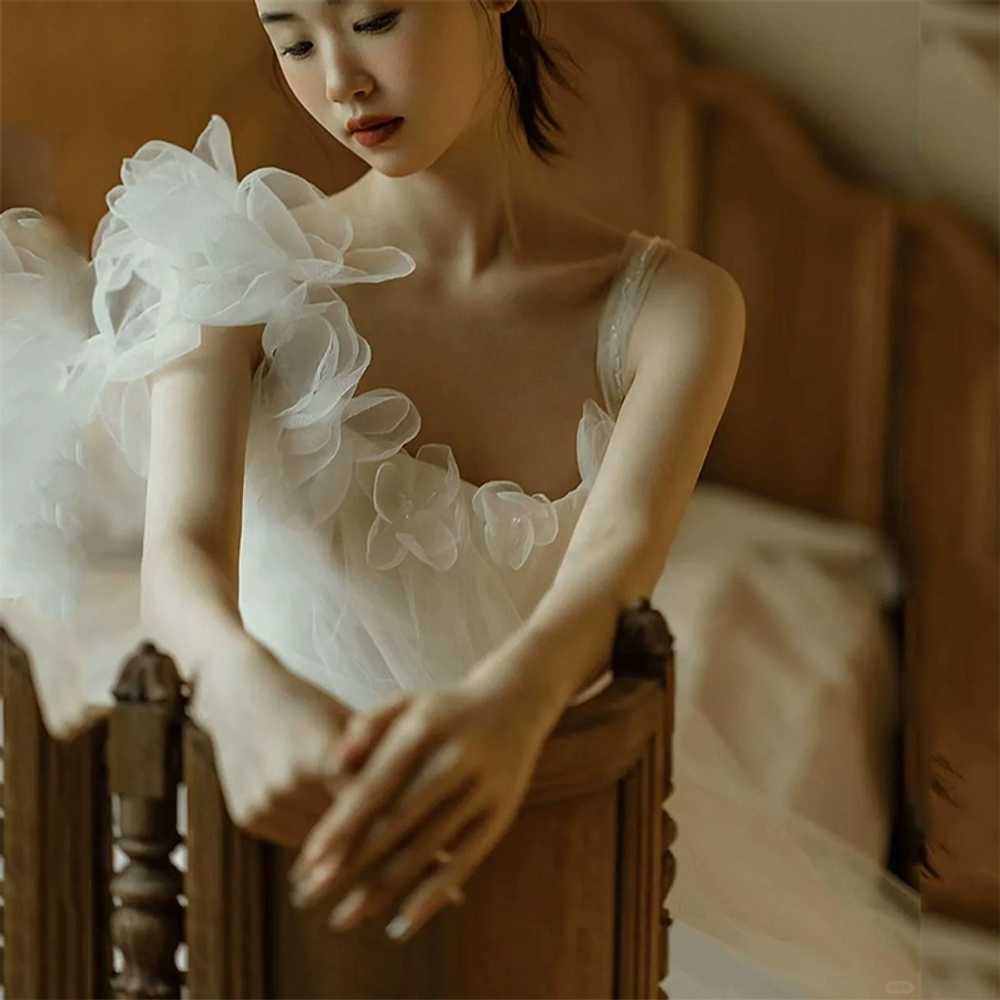 스몰웨딩 드레스 촬영 원피스 돌잔치 오프숄더 스냅 - 상세 이미지 3