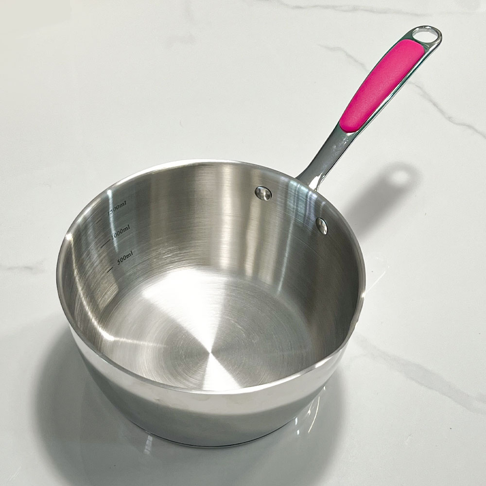 스텐 소스 밀크팬 작은 이유식냄비 밀크팟 12cm - 상세 이미지 5