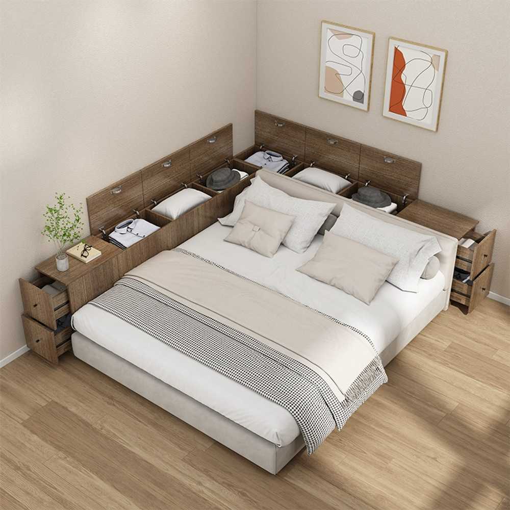침대 슬림 수납장 틈새수납장 거실 쏙쏙 세탁실 안방 120x40x40cm상단도어1개+측면서랍2개 - 상세 이미지 3