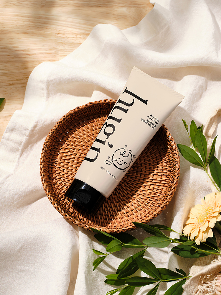 [고보습오일GIFT] 허긴 신생아 아기 인텐시브 100시간 보습 아토 크림 (무향) 200ml, 2개 - 상세 이미지 3