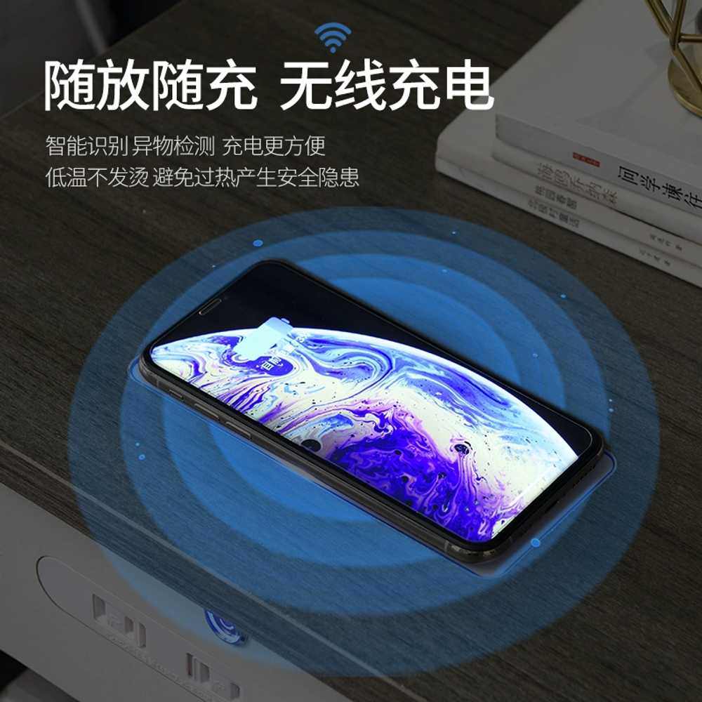 스마트 협탁 원목 무선충전 블루투스 스피커 센서등 USB - 상세 이미지 4