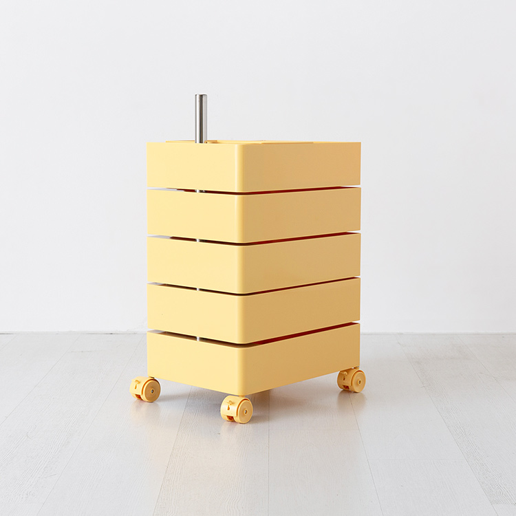 빙그리 회전서랍 트롤리 5단 버터옐로우 2372.7275