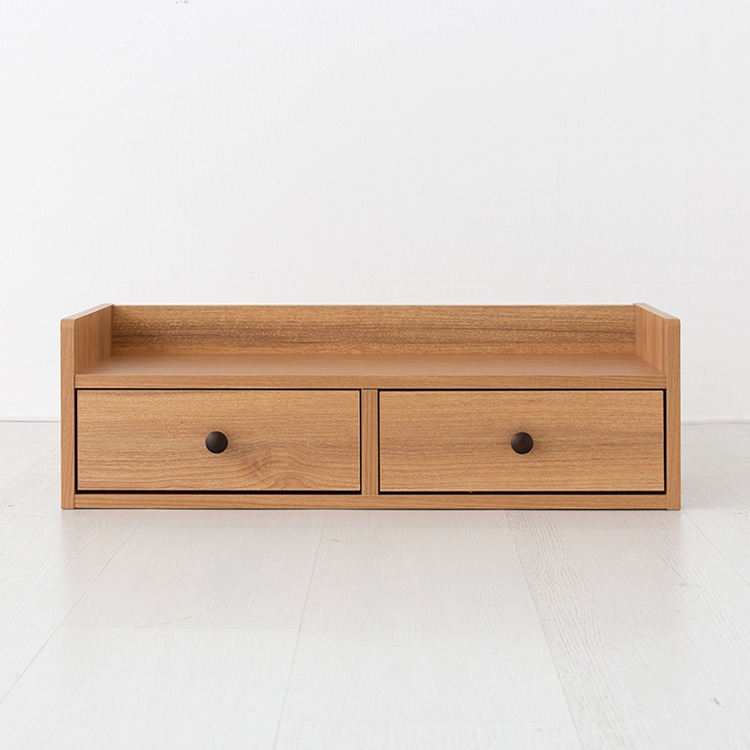 폴라보 미니수납장 2서랍 BSM2266 667x250x205mm, 2단, 캄포어베니어 8398.1469 - 메인 이미지