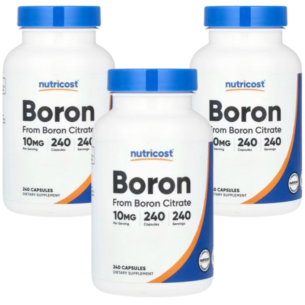 뉴트리코스트 보론 붕소 Boron 10mg 240캡슐 3개 : 팜블리즈