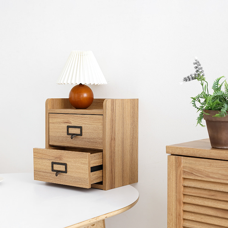 폴라보 미니서랍장 2단 SHM3230 300x200x320mm, 2단, 캄포어베니어 9075.2119 - 상세 이미지 4