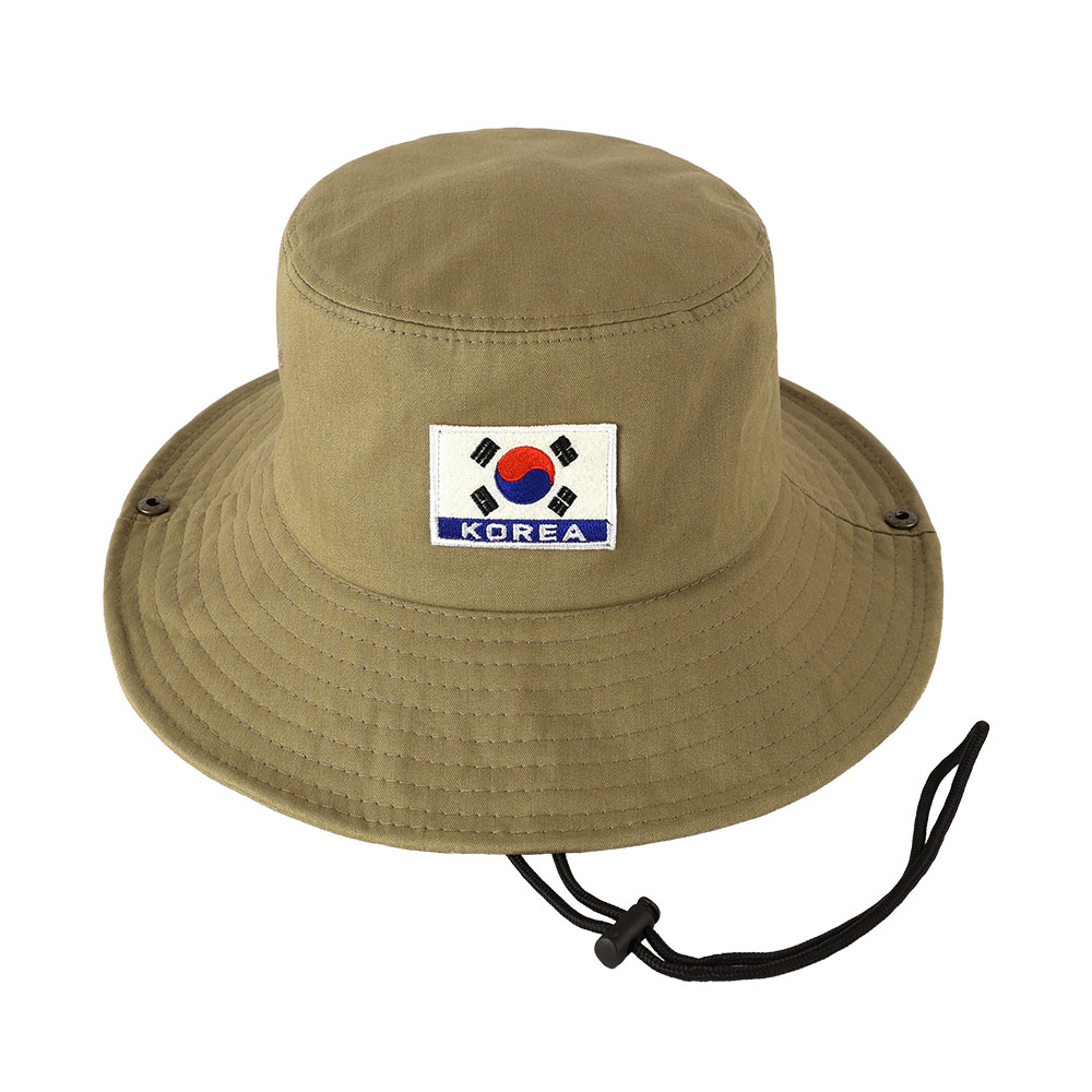 국내제작 대한민국 태극기 와이어 끈 버킷햇 KOREA 벙거지 모자 ROKA - 상세 이미지 5