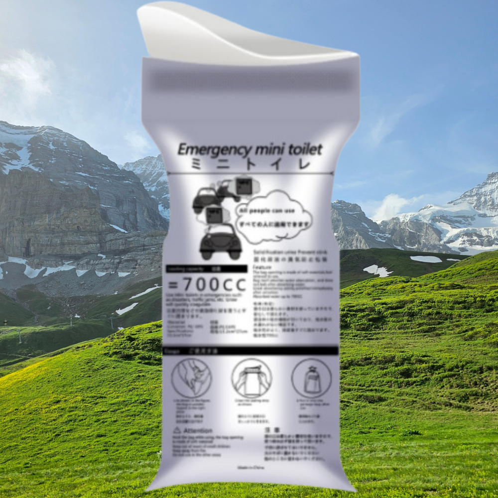 백패킹 화장실 노지 캠핑 차박 휴대용 비닐 해외여행 백팩킹 야외 소변 응고제 여자 소변백 제품 이미지