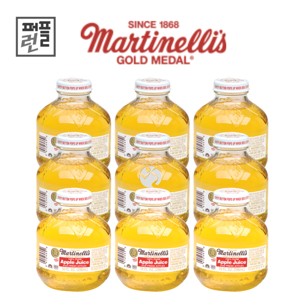 마르티넬리 골드메달 애플쥬스 296ml x 24병(둥근병)유리병 이미지 7