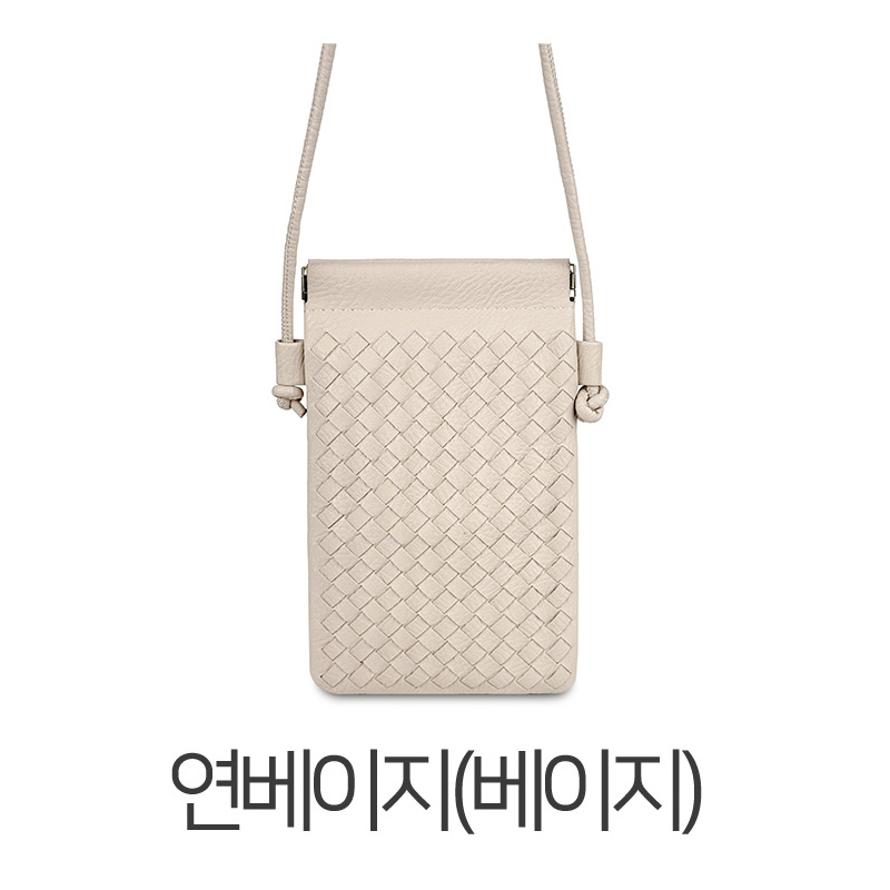 여자 핸드폰가방 위빙 패턴 격자무늬 귀여운 미니 크로스백 작은 스몰 크로스 가방 이미지 8