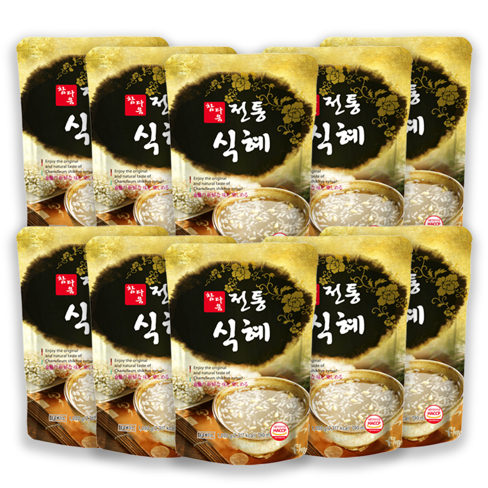 참다음 전통음료 베이스 농축액 식혜 음료 베이스 790ml 1박스(10개입) - 상품 이미지