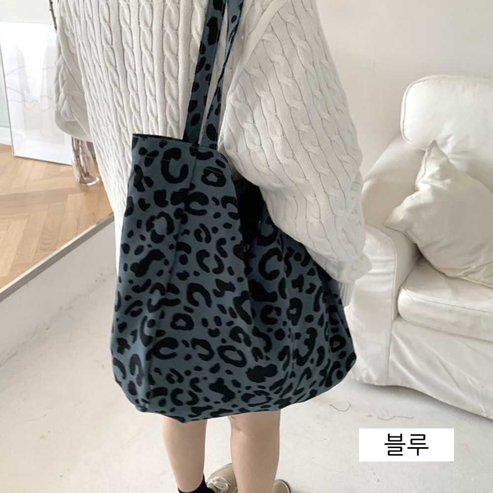 호피 패턴 가벼운 빅사이즈 숄더백 호랑이무늬 대형 큰숄더백 쇼퍼백 데일리가방 - 상세 이미지 2