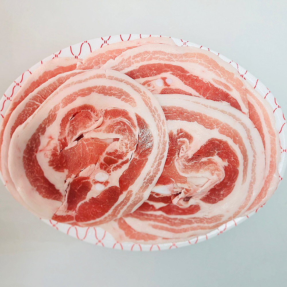 [수원시 배달] 부드럽게 넘어가는 한돈 꽃삼겹 600g [정자 정자푸줏간] : 동네시장 장보기