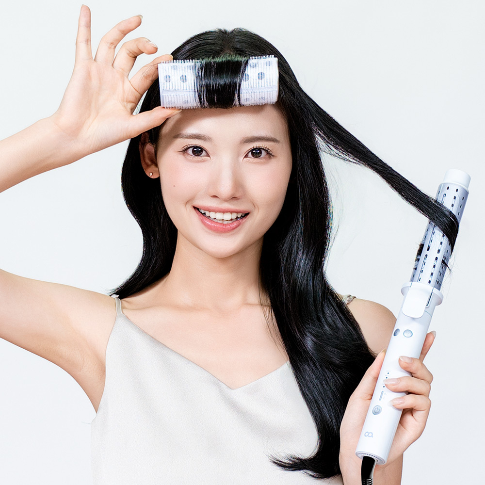 오아 오토셋 자동 봉고데기 웨이브 회전 뽕 고대기 뿌리 볼륨 롤링 롤 빗 프리볼트 고데기 - 상세 이미지 4