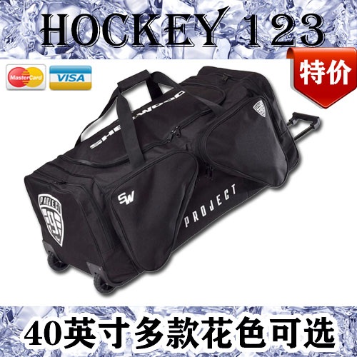 아이스하키 짐가방 보호가방 스포츠 바퀴형 스케이트 대용량 44인치 고급 그레이 - 상세 이미지 2