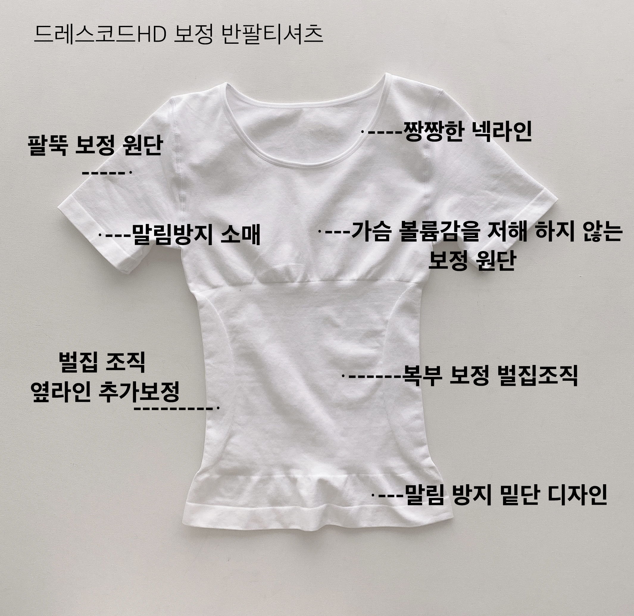 당일출고🚀 S-3XL 팔뚝 뱃살 등살 보정티셔츠 슬림핏 보정이너 보정반팔 (빅사이즈 압박 반팔티 지방흡입 반팔 66 77 88 99 100 110) 상세 이미지 23