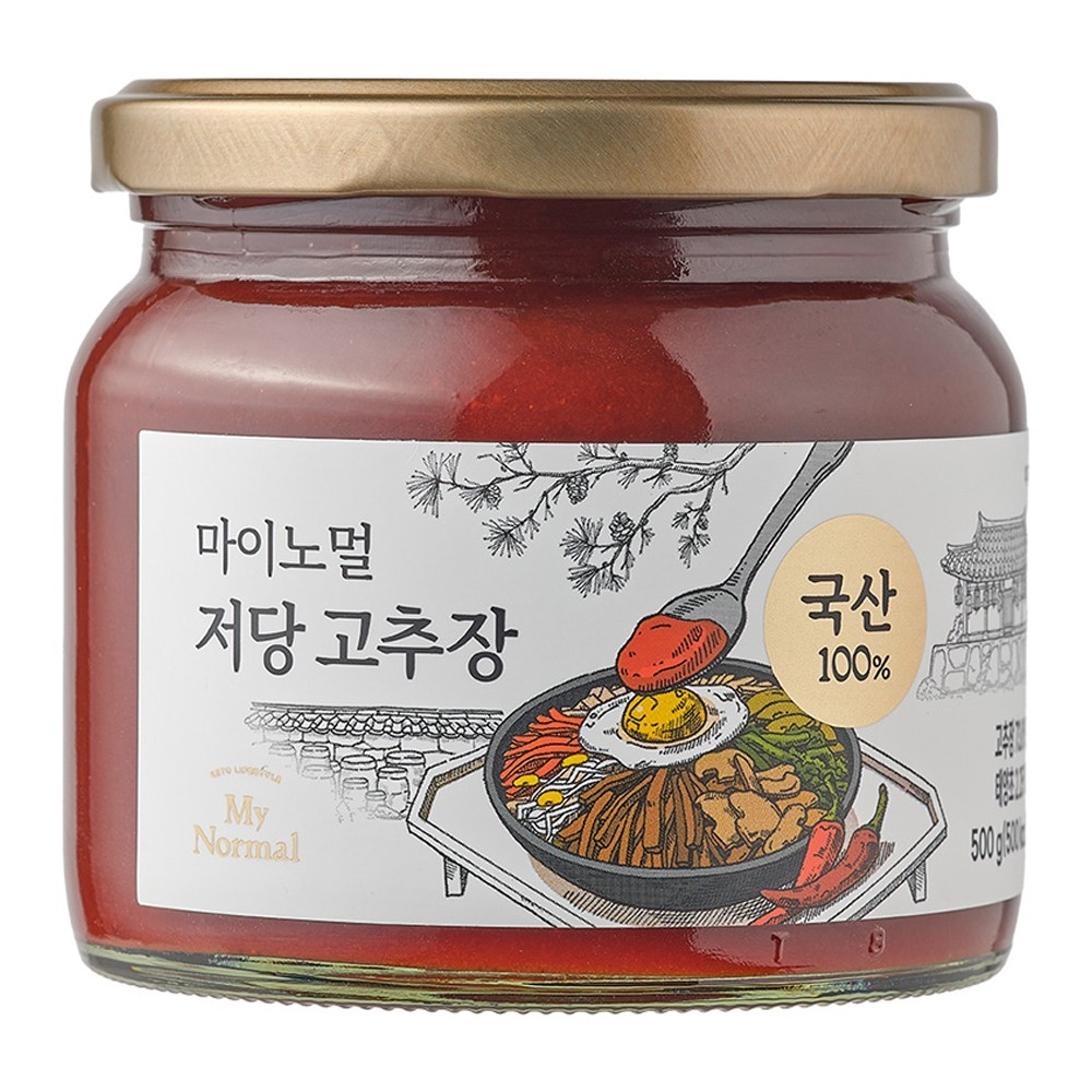 마이노멀 저당 고추장 풍부한 감칠맛 저당고추장 500g 1개 : 광수네컴퍼니