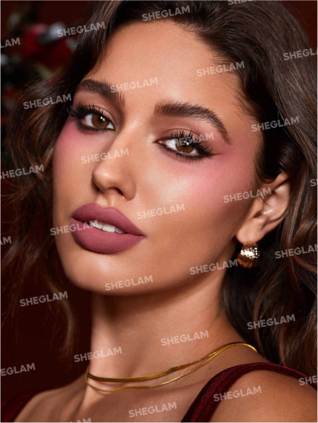 쉬글램 립스틱 다이너매트 앰버로즈 컬렉션 말린 장미 누드 브라운 딥버건디 sheglam 이미지 7