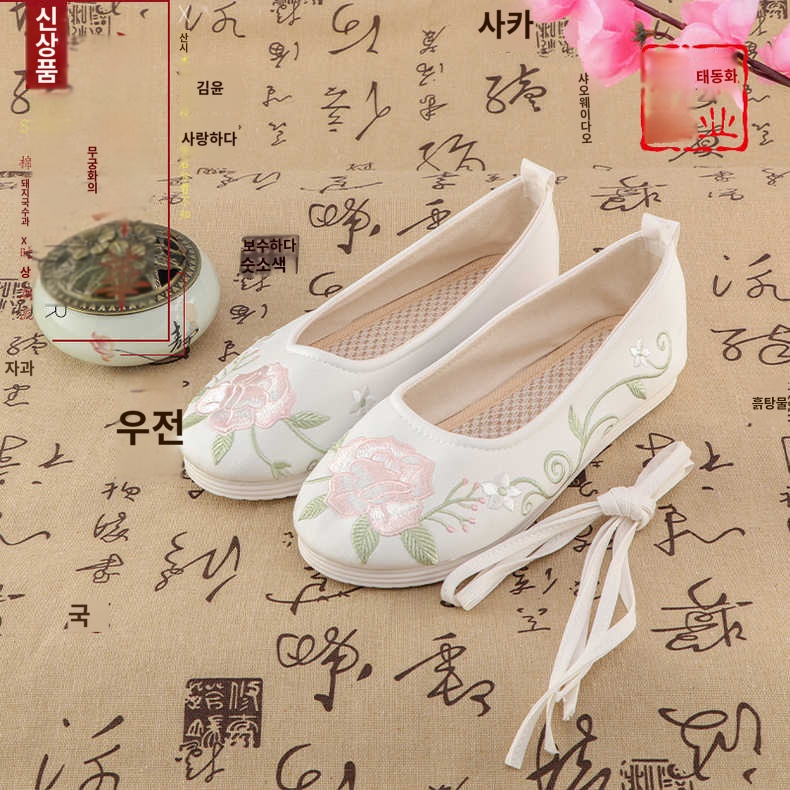 전통의상신발 꽃신 할머니 고무신 엄마 - 상세 이미지 4
