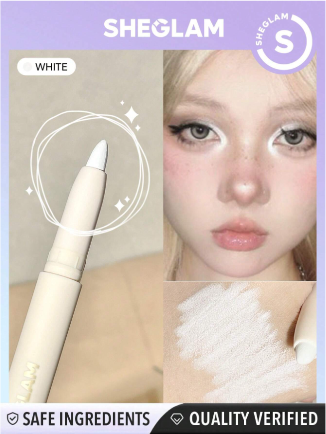 쉬글램 화이트 펜슬 하이라이터 애교살라이너 무펄/펄 sheglam 빅 앤 브라이트 - 상세 이미지 2