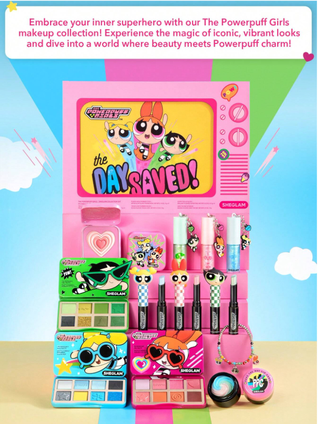 쉬글램 파워퍼프걸 콜라보 화장품 세트 sheglam powerpuff girls set - 상세 이미지 3