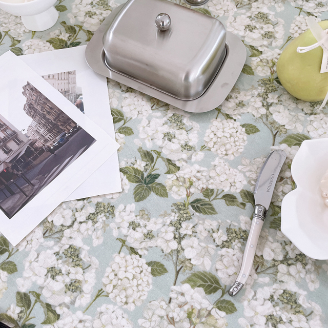 메종드 플라워 방수 식탁보 테이블보 사각 원형 홈카페 테이블커버 파티 카페 95X110