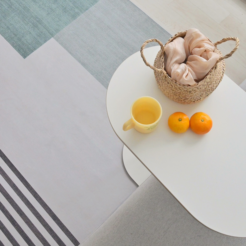 [에모프] 스트라이프 러그 카페트 양탄자 미니러그 의자매트 140x200