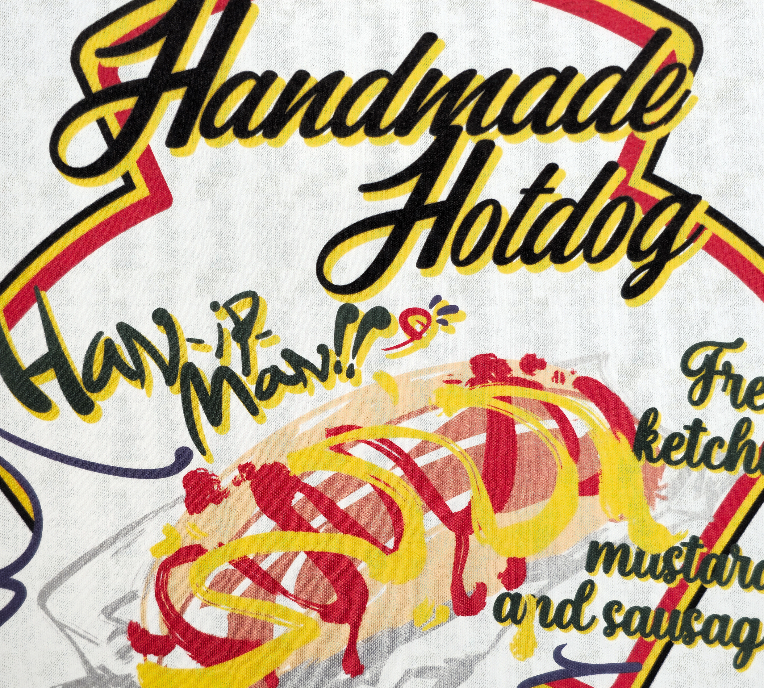 HANDMADE HOTDOG 반팔 티셔츠[똔똔스튜디오] - 상세 이미지 2