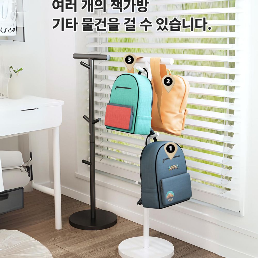 책가방정리대 학원가방 보관함 가방 정리 트롤리 - 상세 이미지 5