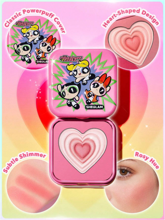쉬글램 파워퍼프걸 블러셔 하이라이터 sheglam powerpuff girls blush - 상세 이미지 4