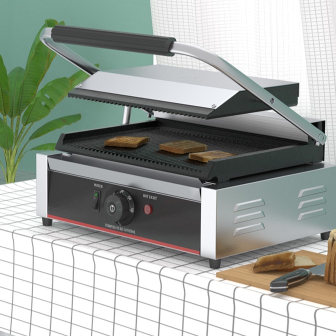 전기 그릴 기계 크룽지 와플 파니니 철판 플레이트 샌드위치